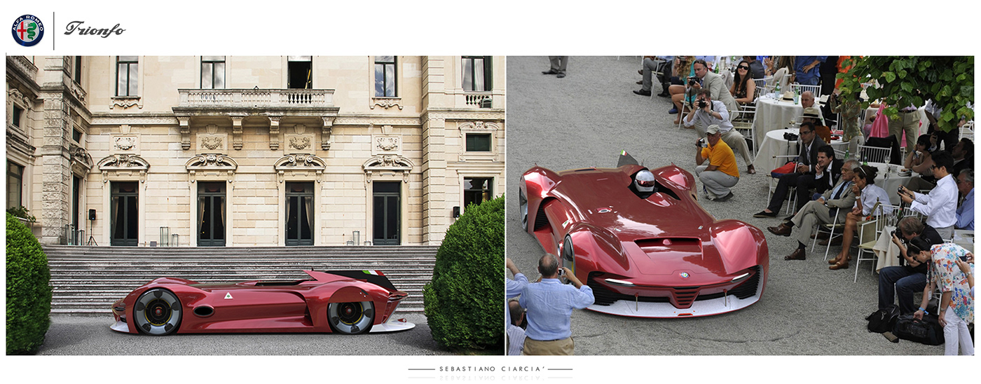 alfa romeo Trionfo concept car design race car goodwood le mans sketch 3D model
