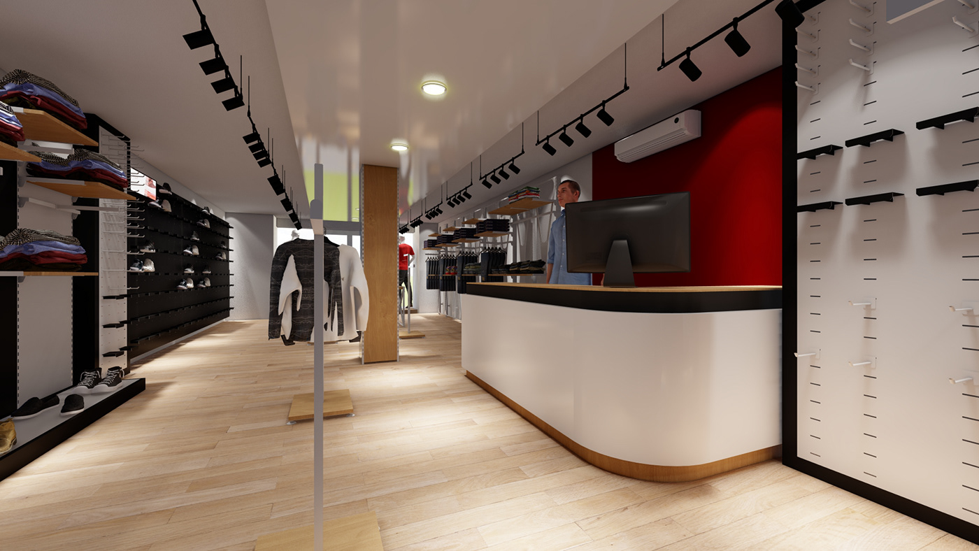 3D agencement magasin aménagement d'intérieur architecture decoration design exterior interior design  modern Render