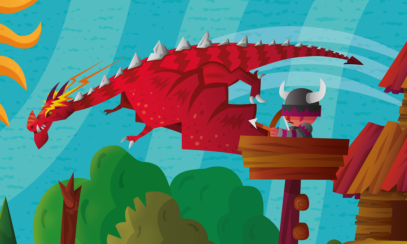 characterdesign ILLUSTRATION  fantasyart digitalart creative artwork adventure adobeillustrator vector dragon