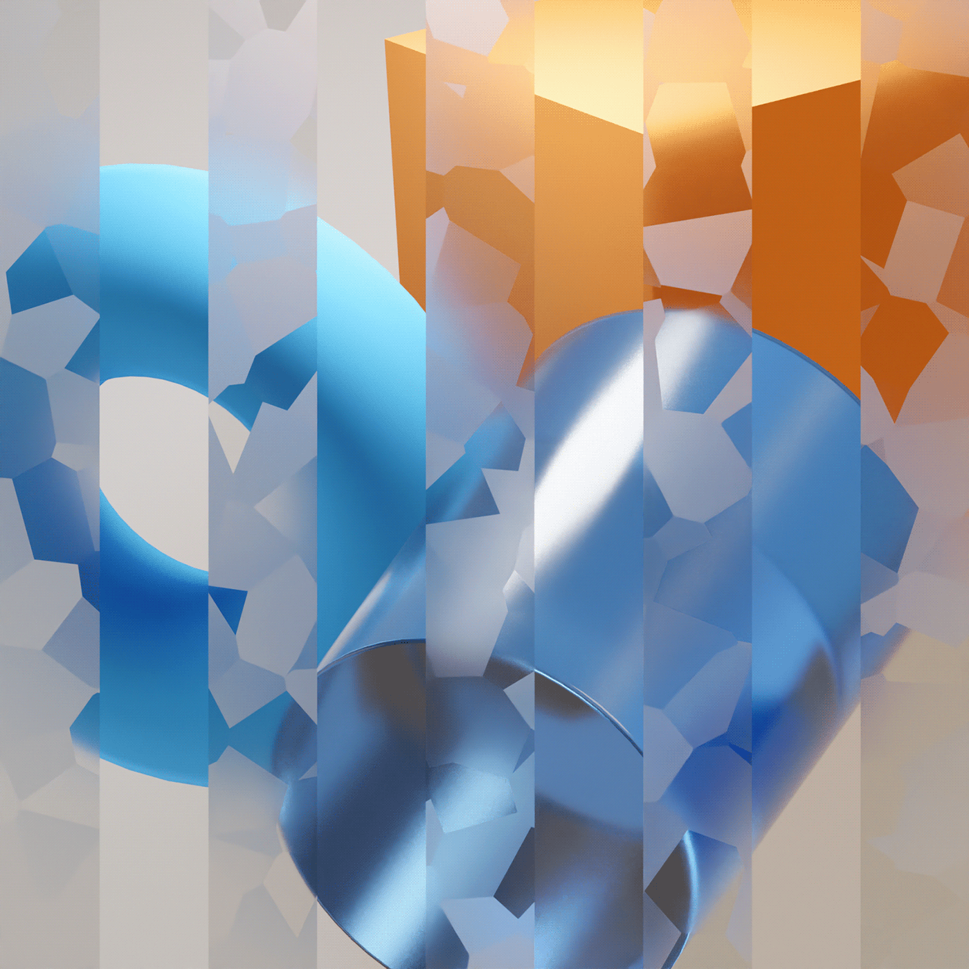 b3d type font 3D abstract blender cycles CGI