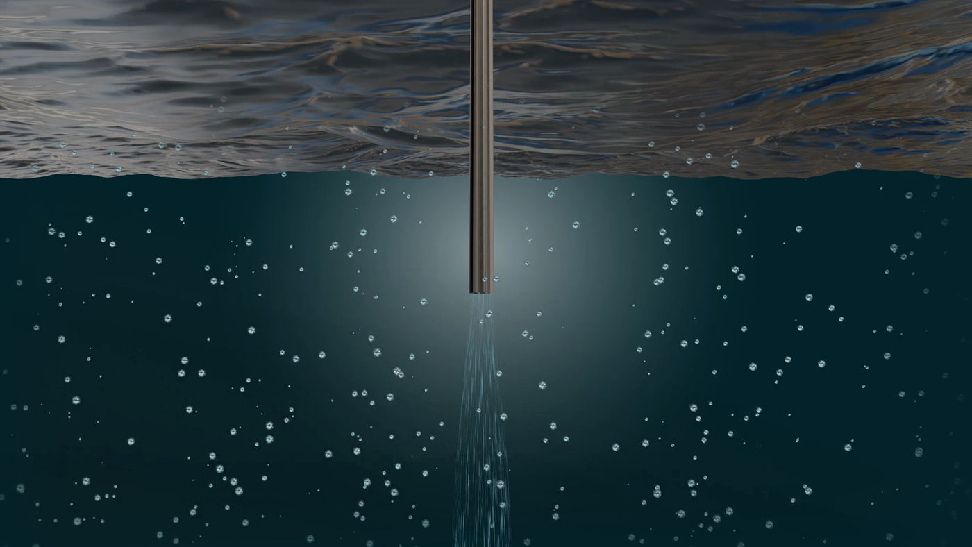 design Desalination water Ocean 3d animation 3d modeling blender visualization desalination plant