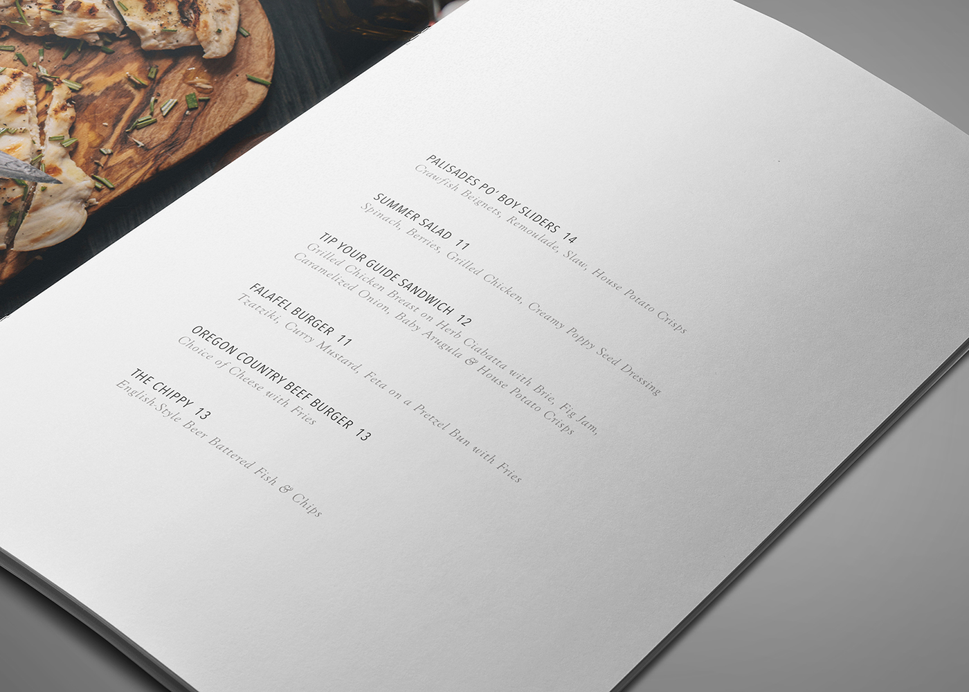 menu Food  Booklet clean