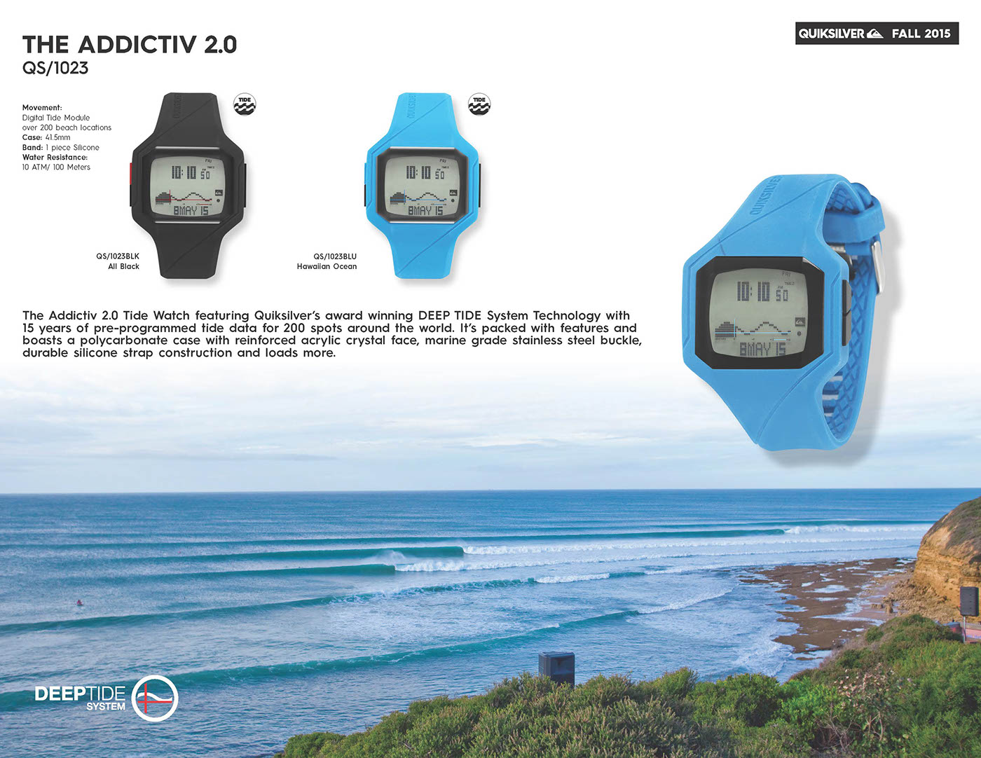 Quiksilver Watches catalog branding  Surf catalog design