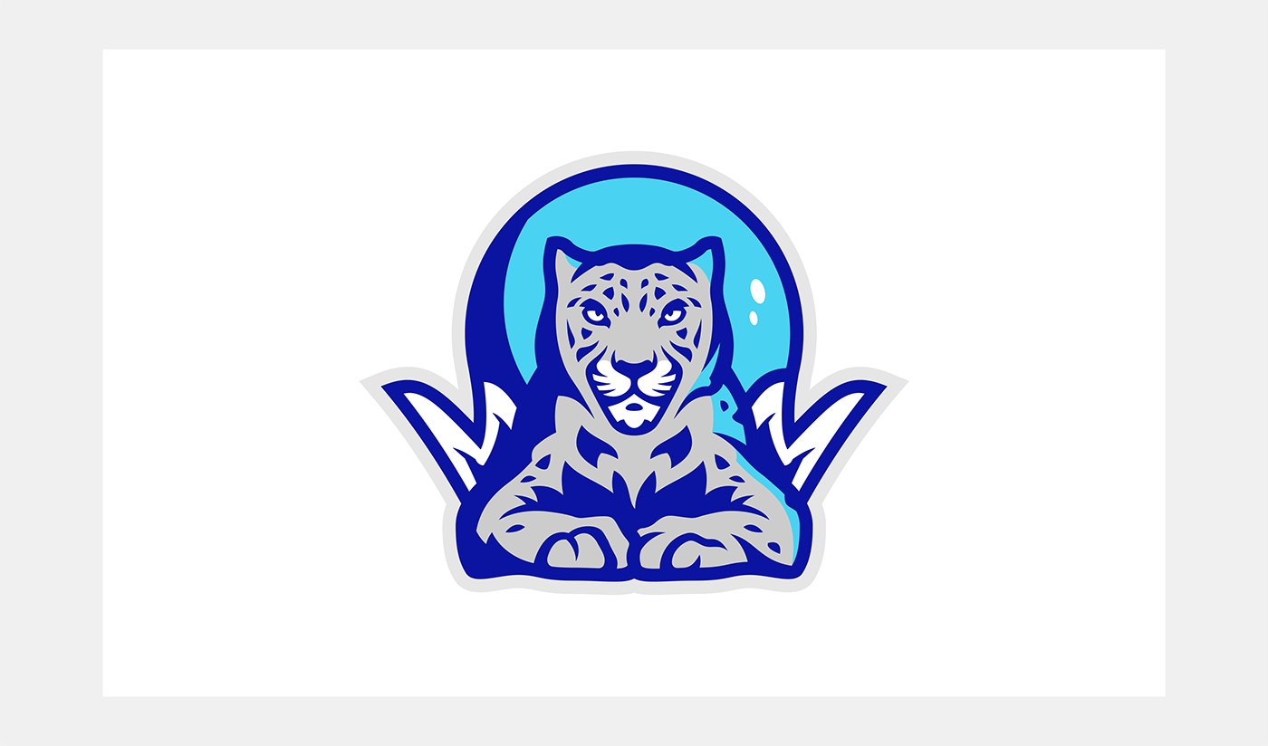 logo redesign KHL hockey astana Mascot identity team sports tiger
