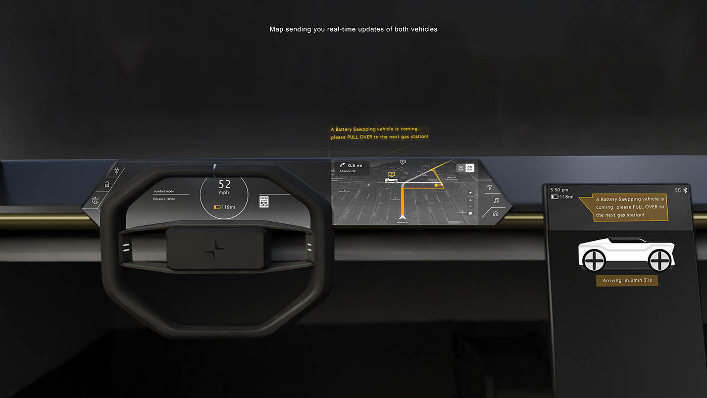 3D concept service system design Vehicle