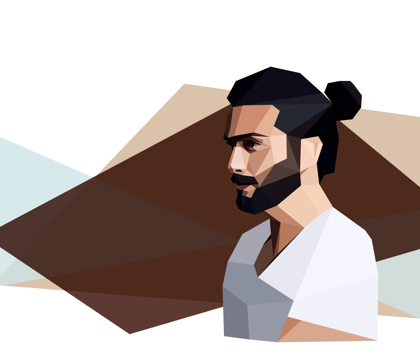 portaits caracters design lowpoly Low Poly personnages