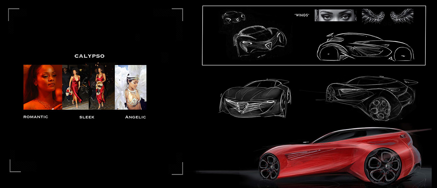 alfa alfa romeo Abarth alfa collaboration shooting brake sport hatch Calypso Rihanna Automotive design fca