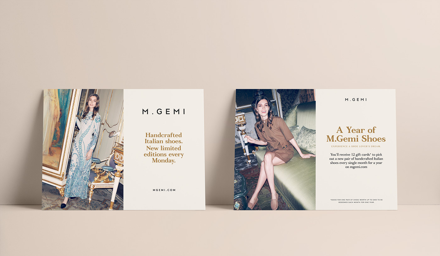 e-commerce luxury Retail start-up print design  editorial design  Fashion  gold foil Advertising 