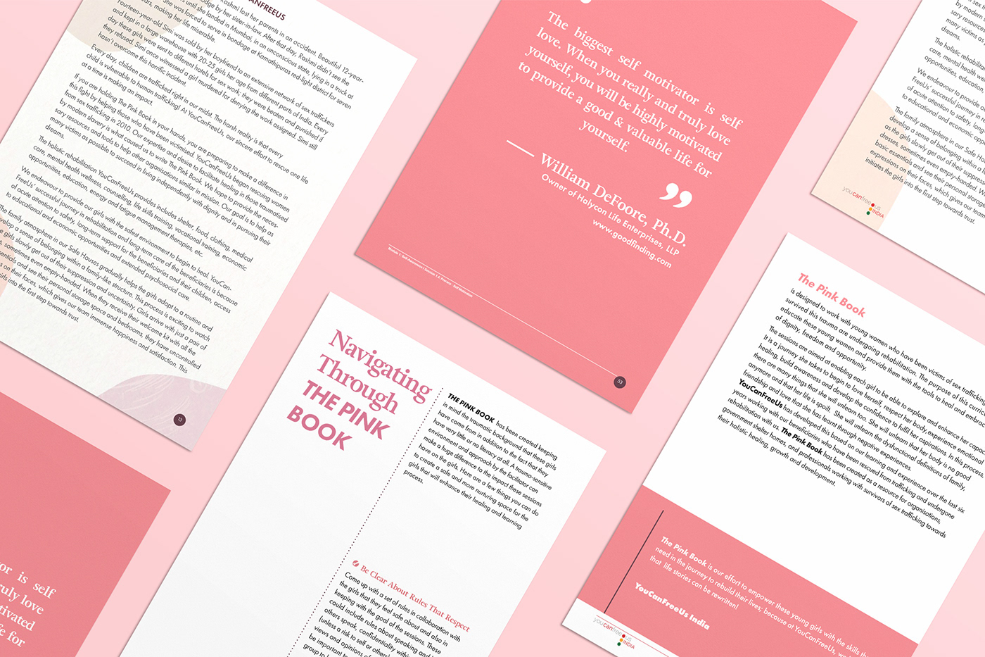 book print InDesign Layout editorial design  book cover healing psychology women empowerment humanity