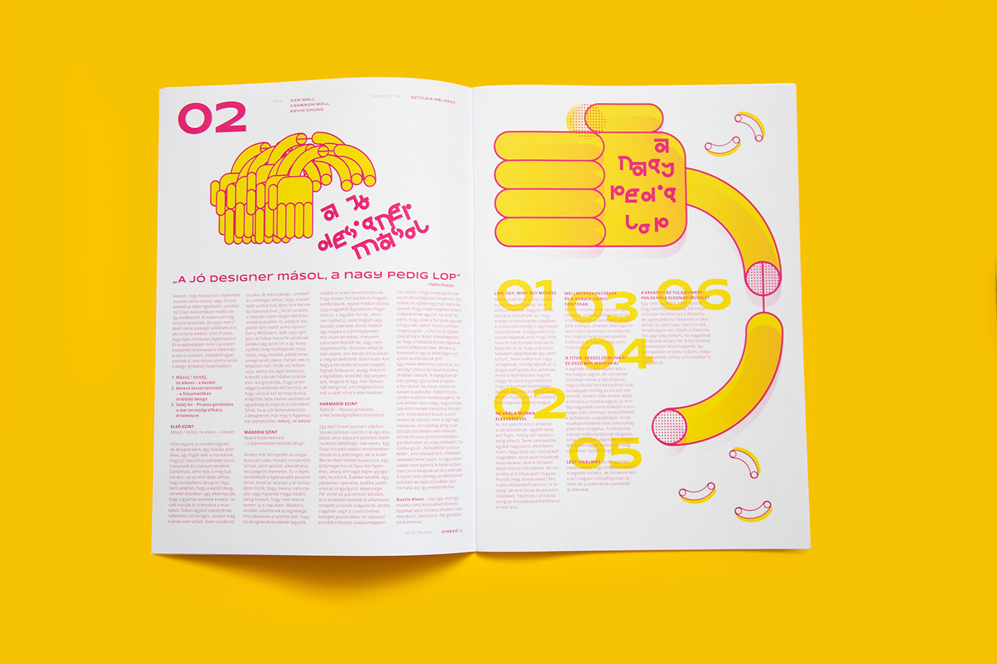 zinezo design periodical editorial newspaper graphic ILLUSTRATION  eger hungary yellow
