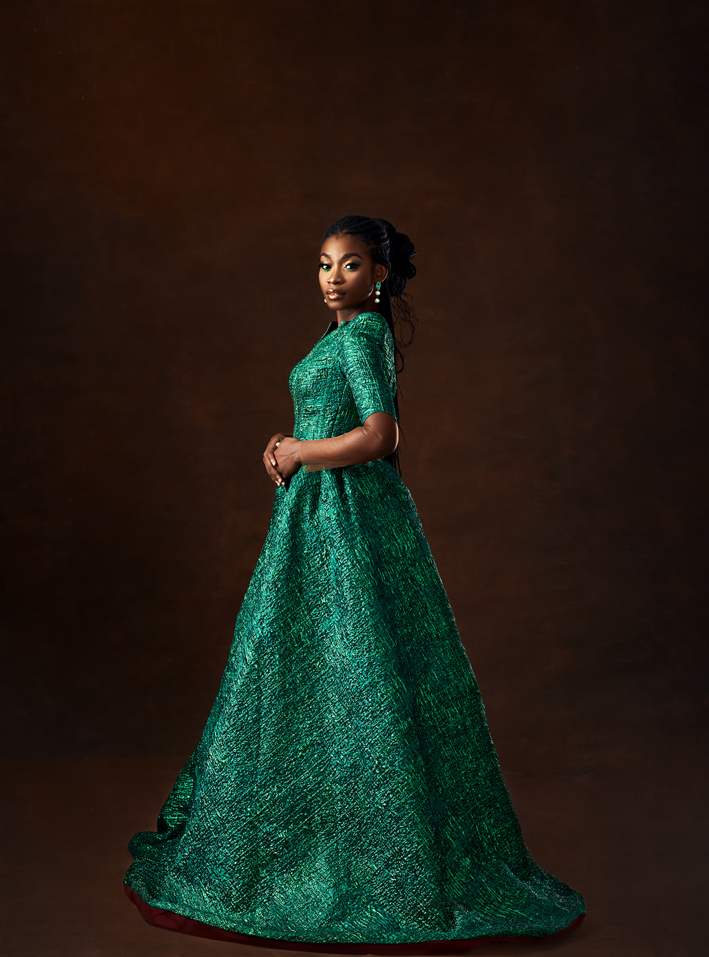 green Photography  portrait model gown Afrogirll Canon Photography Diana Kumbey ghanaian photographer nana kweku sekyi