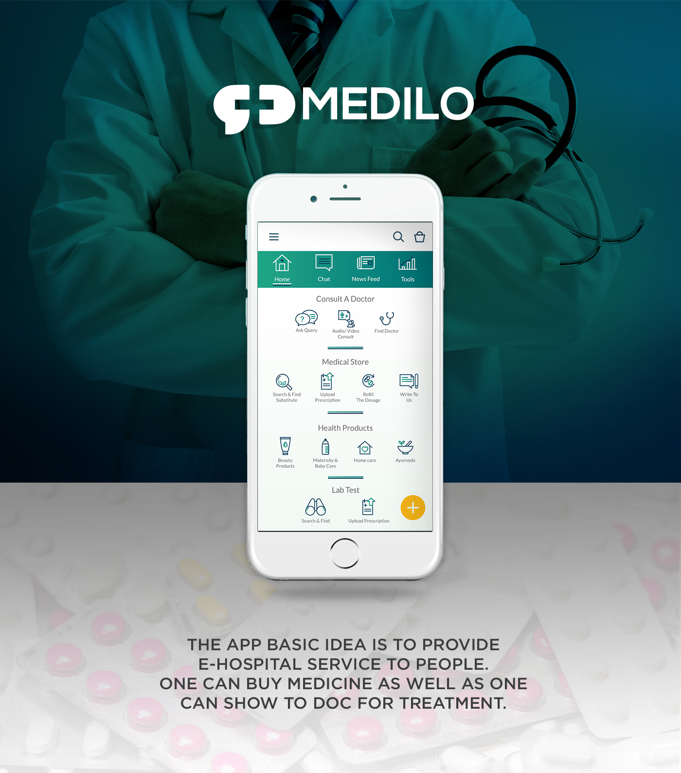 Medical app app design ui design graphic design  branding 