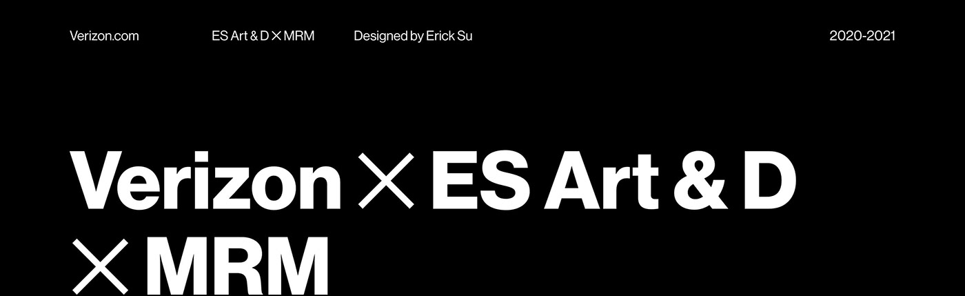 Adobe XD Erick Su Interaction design  mrm sketch Top Design ui design UX design verizon Web Design 