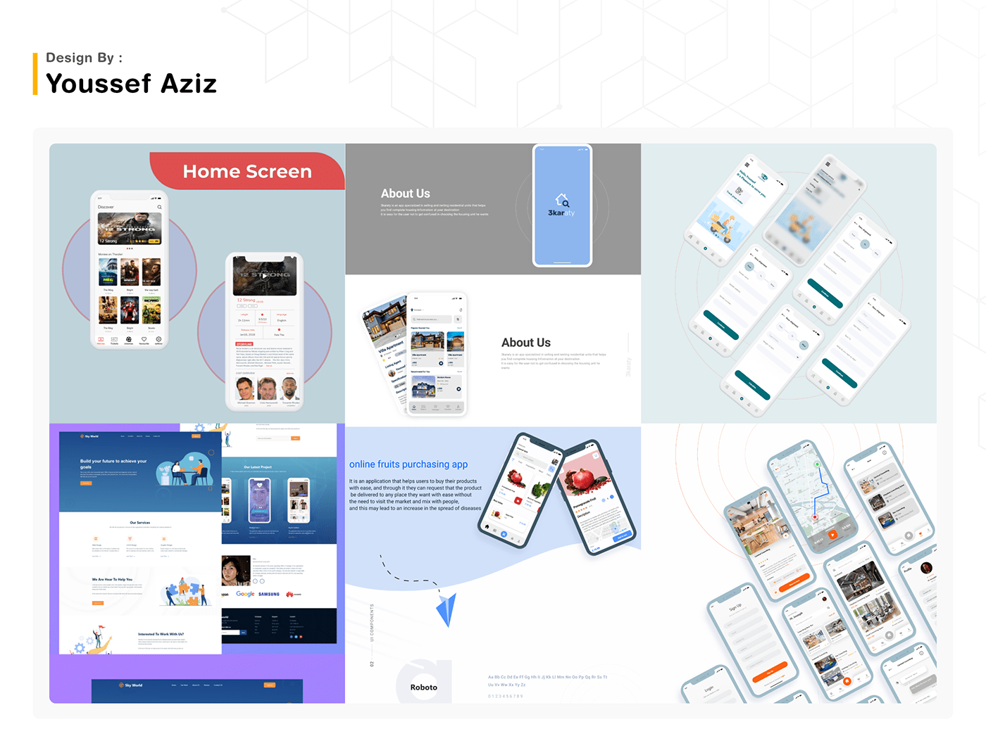 app design landing page presentation template UI ui design UI/UX user interface Website