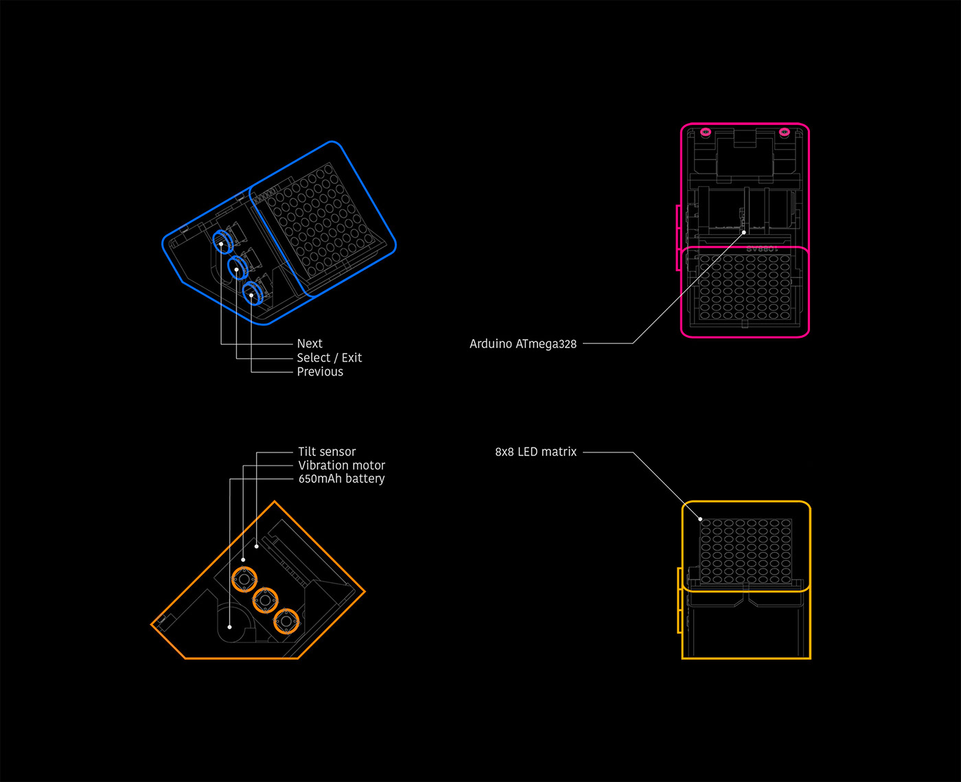 Arduino pomodoro timer clock product design concept prototype inspiration tech