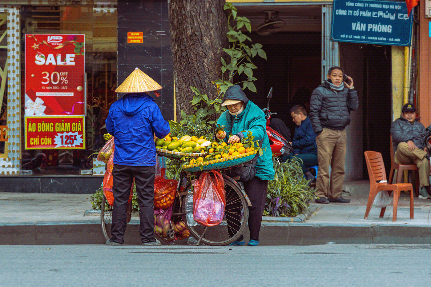 Hanoi on a cold day