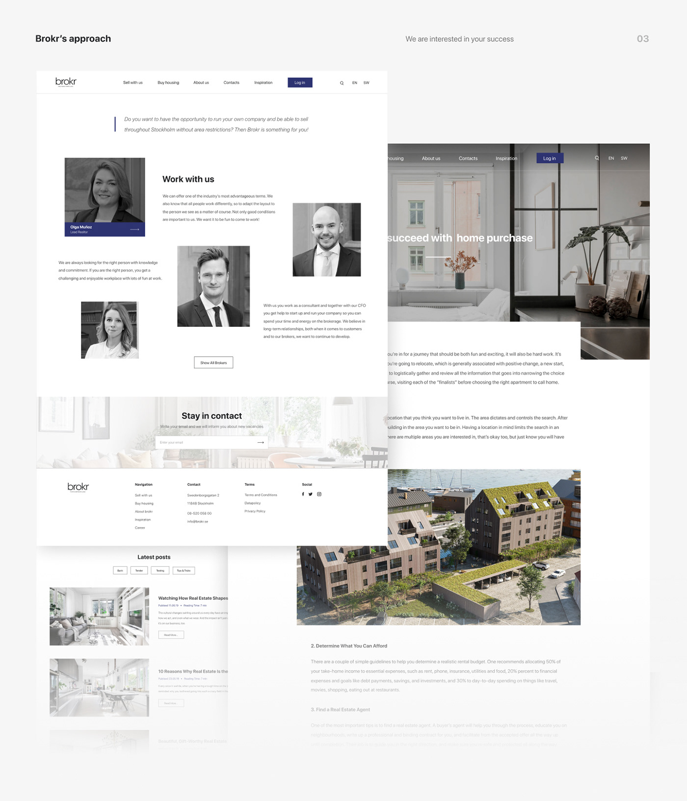 ux UI web-design apartment minimal estate