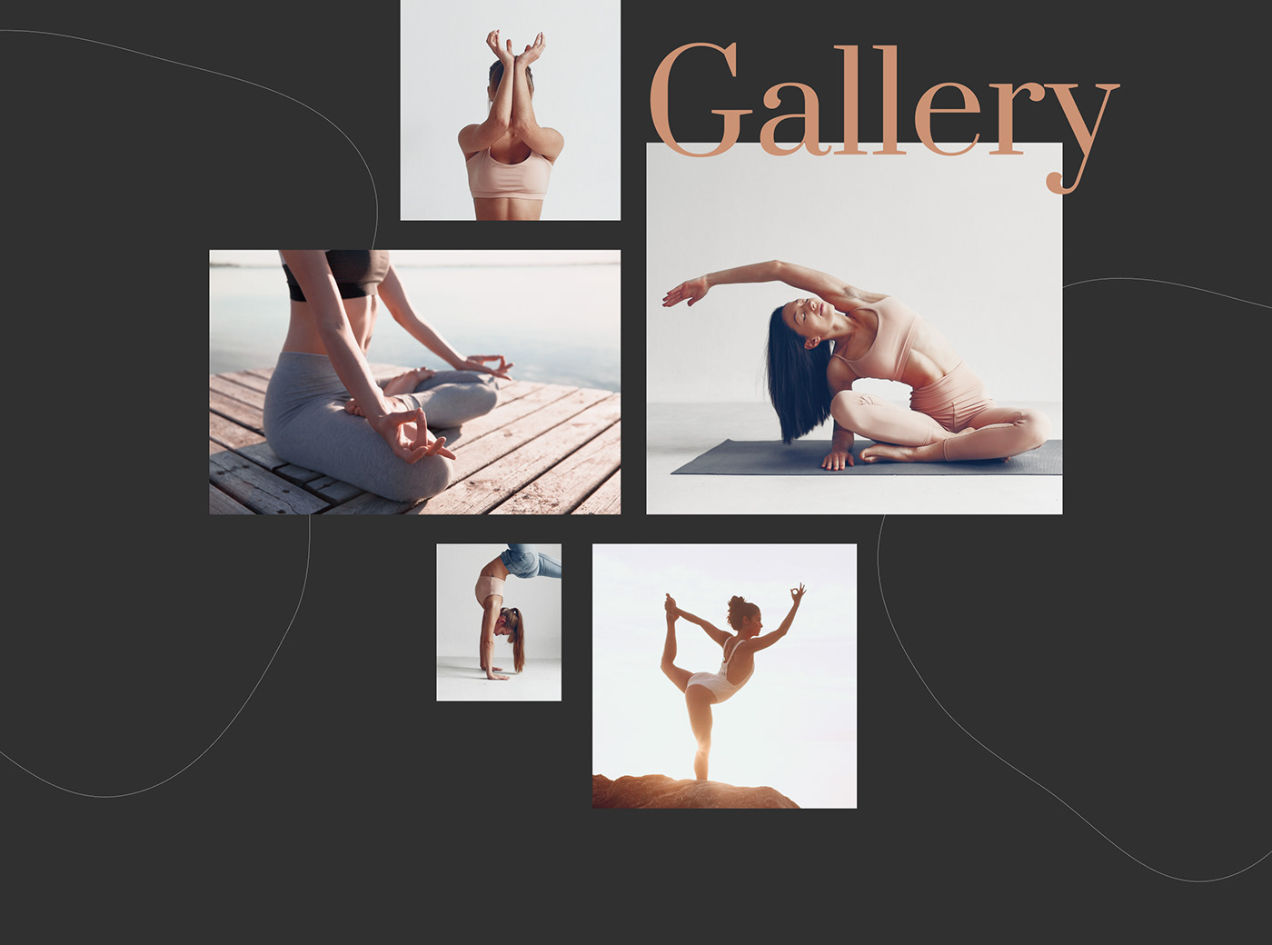 body clean Fashion  healthy landing page minimal Promotional sport woman Yoga