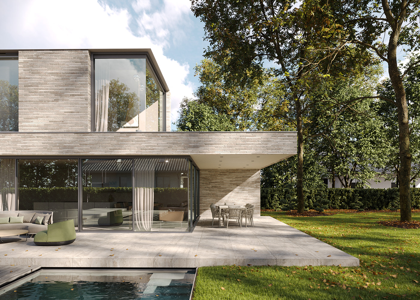 3D 3ds max architecture archviz CGI corona exterior house Render visualization