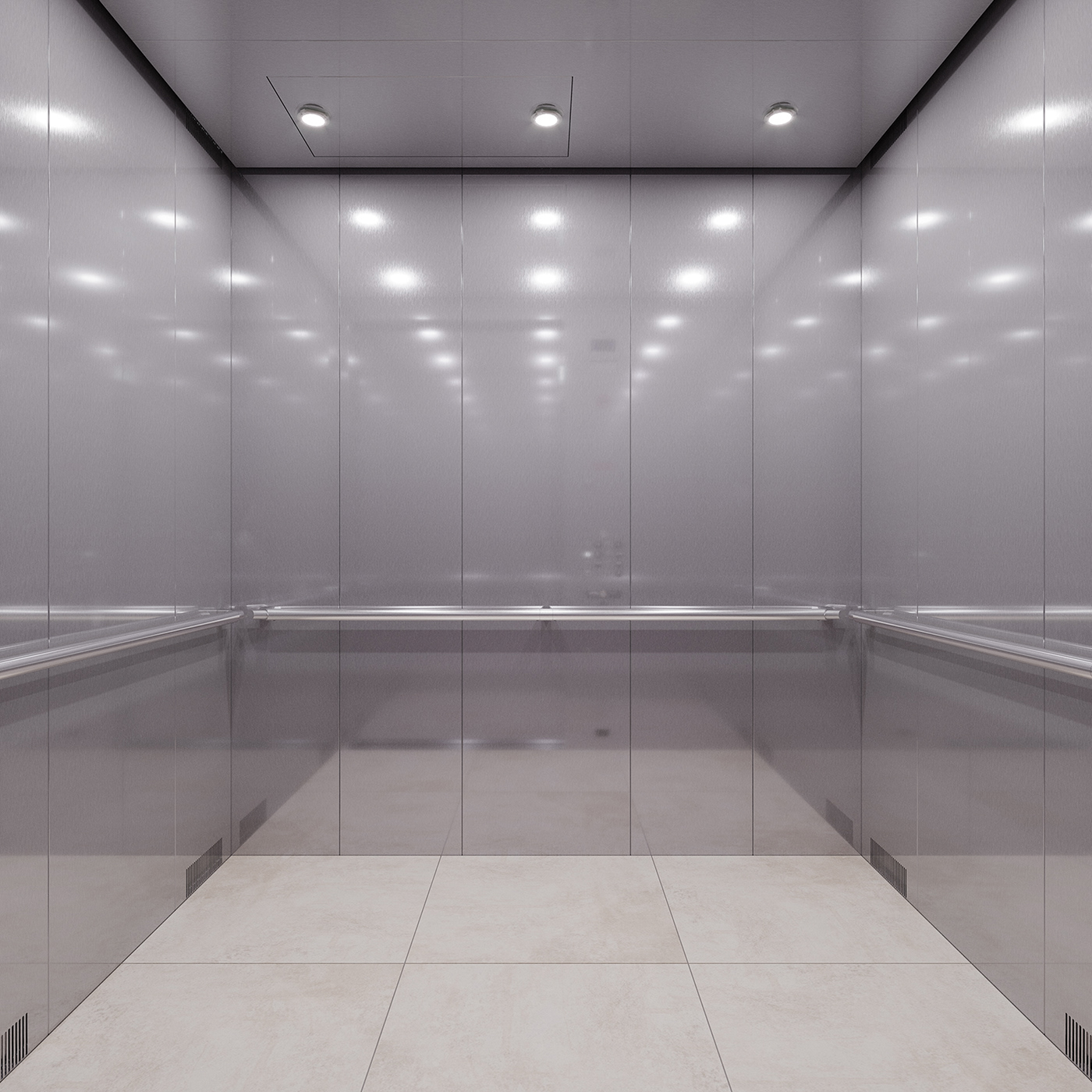 3ds max architecture elevator design Render visualization