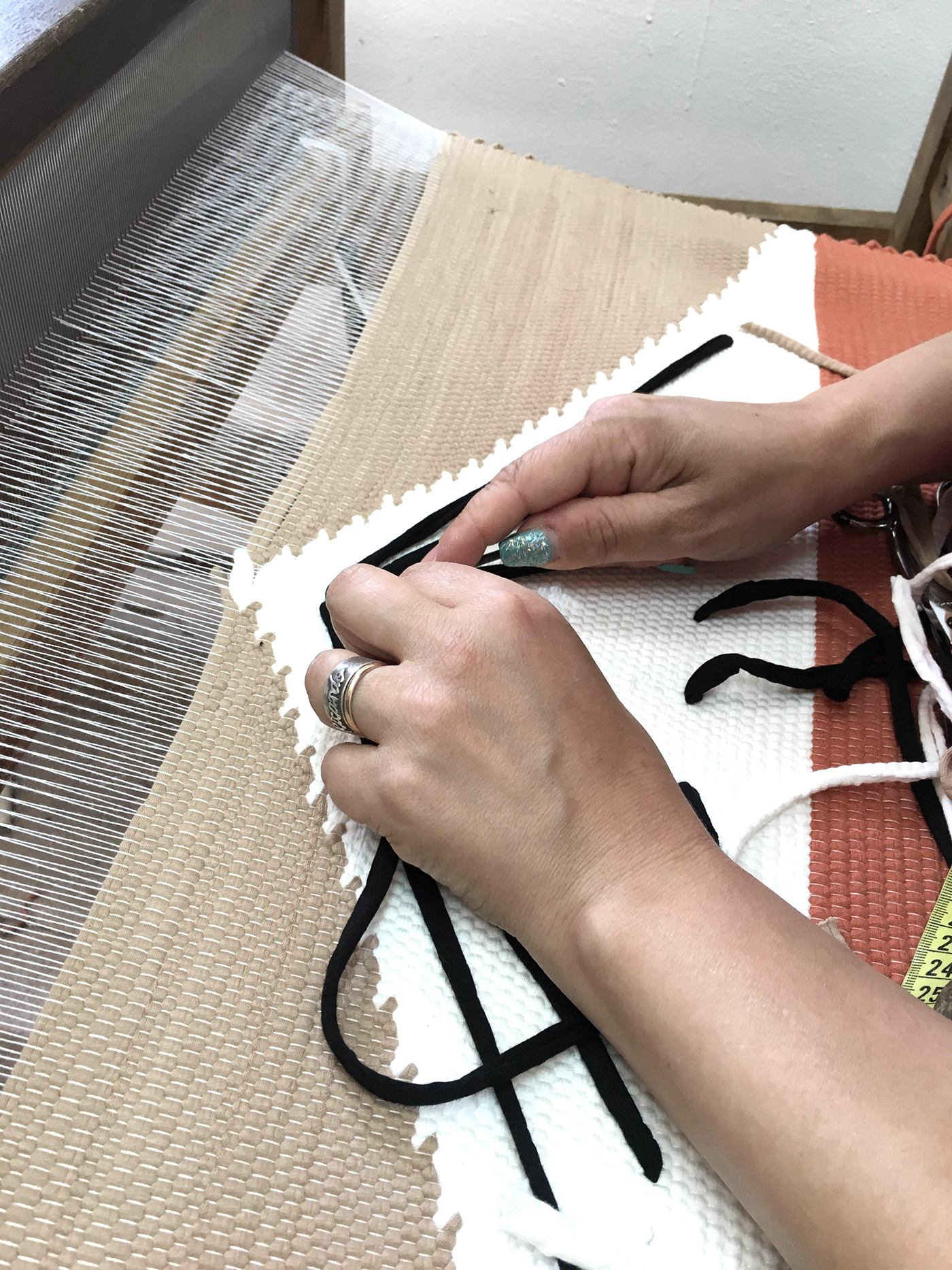 rug carpet design textile cotton handmade woven surface