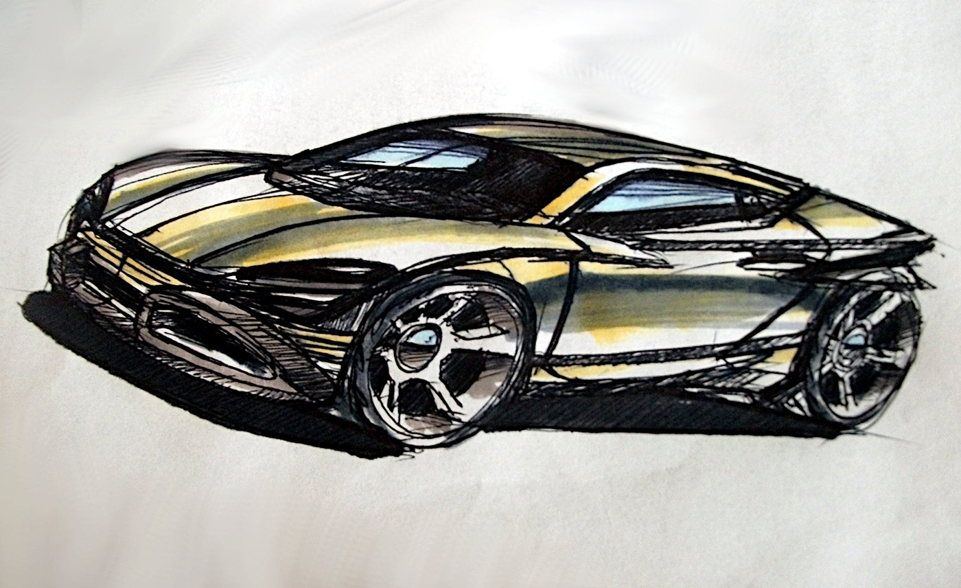 automotive   Automotive design cardesign cardesignsketch carsketch lamborghini Markersketch sketching drawing Supercars TRADITIONAL ART
