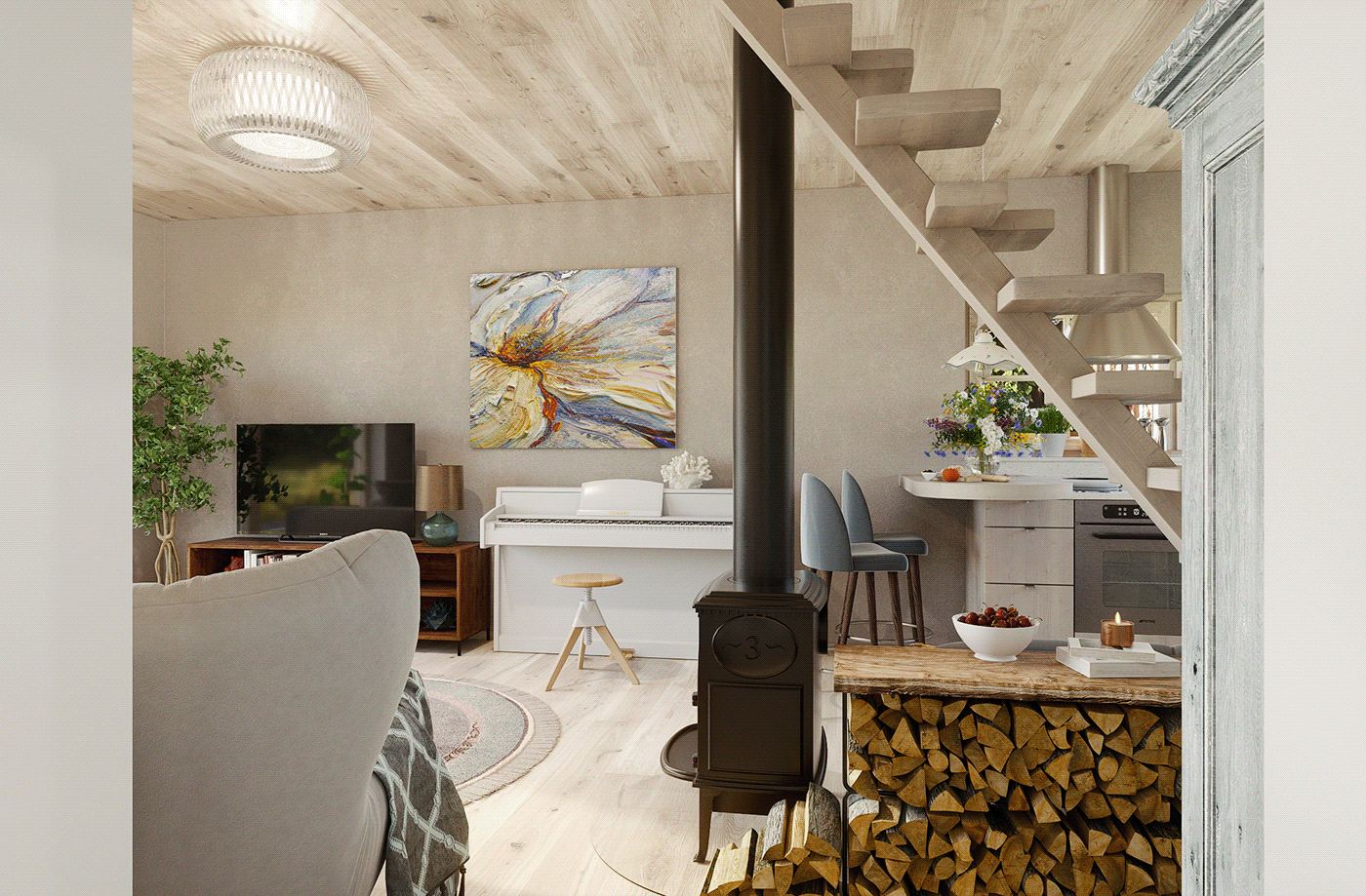 3D architecture archviz Interior interior design  MatPak modo ShadersPack visualization onoje
