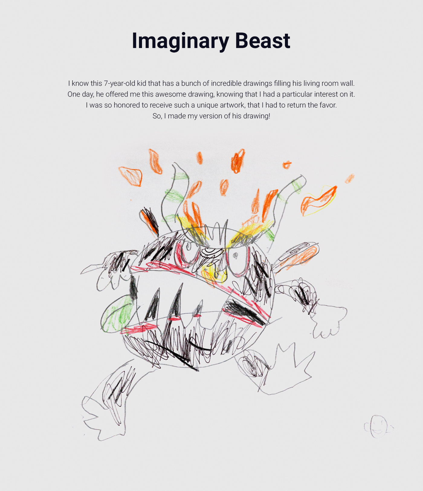 beast imaginary sketch ILLUSTRATION  monster animal monkey fire creative angry
