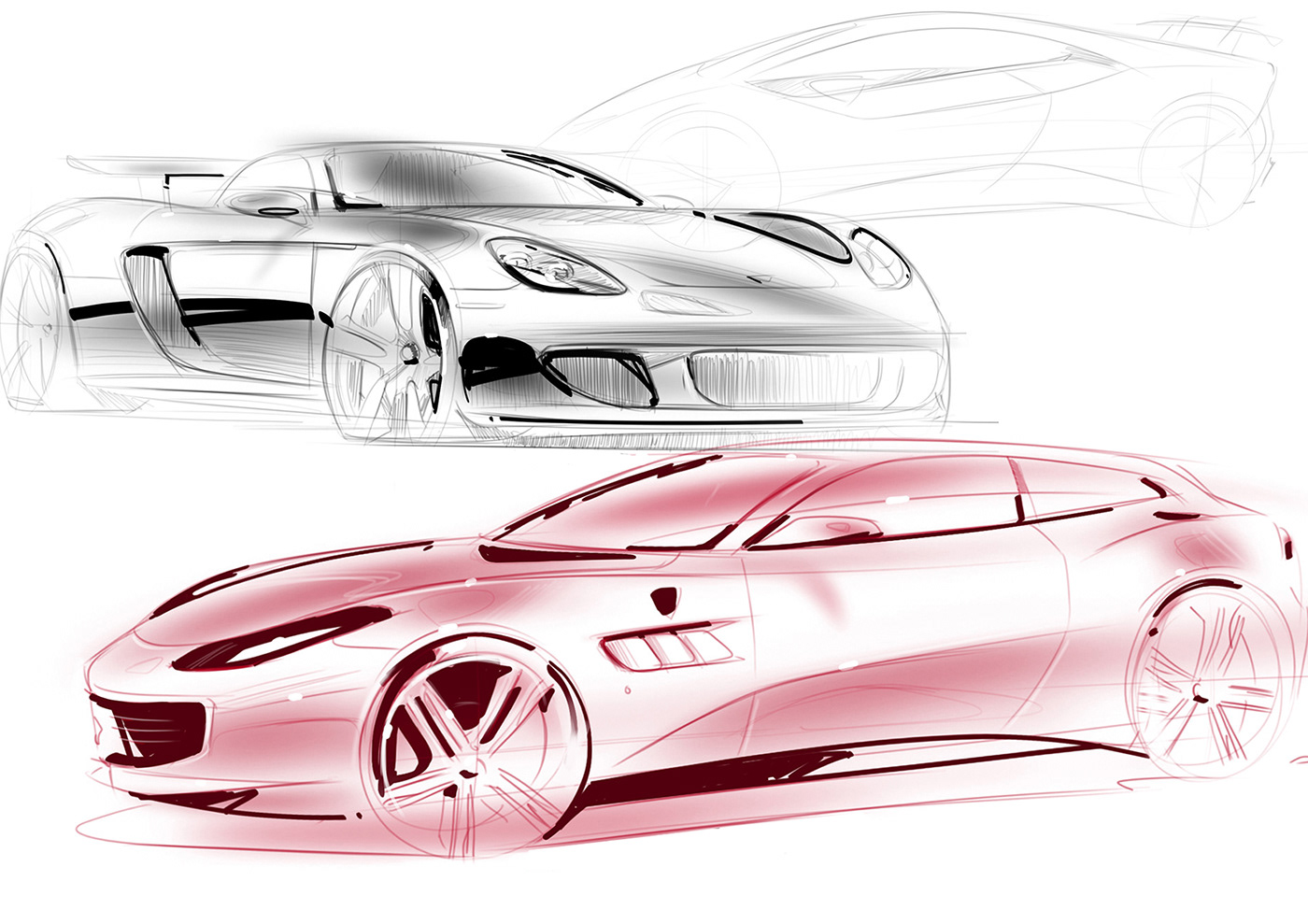 car design Automotive design concept car bike design transportation sketch photoshop render Wacom Intuos