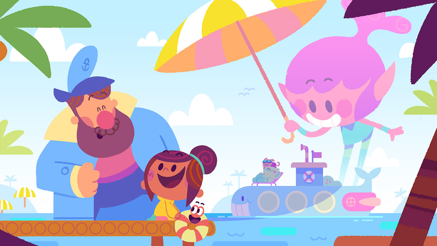 animation  Preschool Animated Series Character design  cartoon Digital Art 