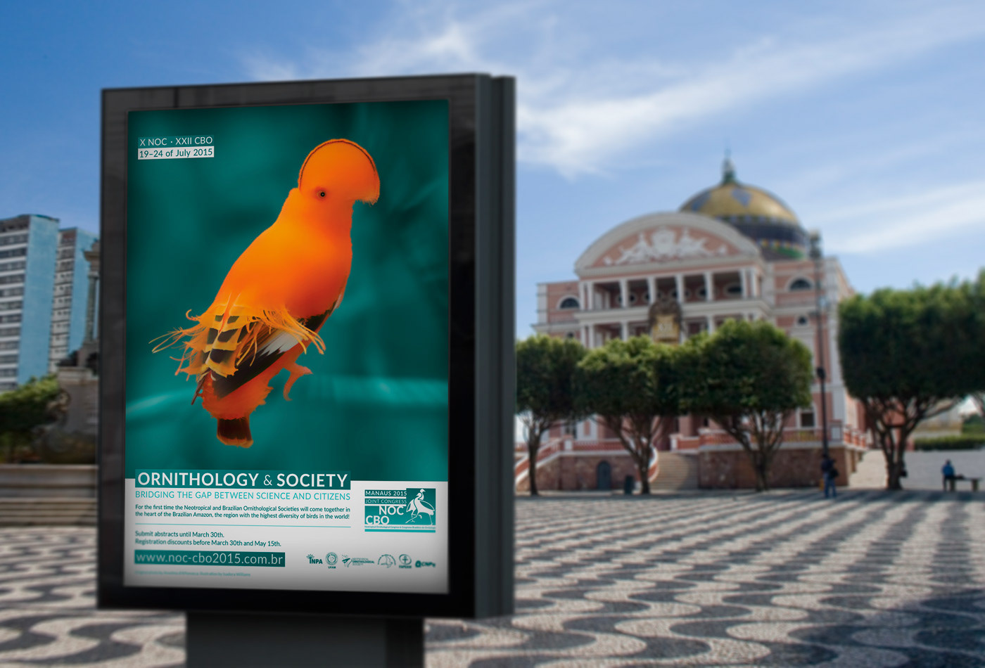 Adobe Portfolio Event conference birds logo biology science identity letterhead flyer poster Brazil Amazon