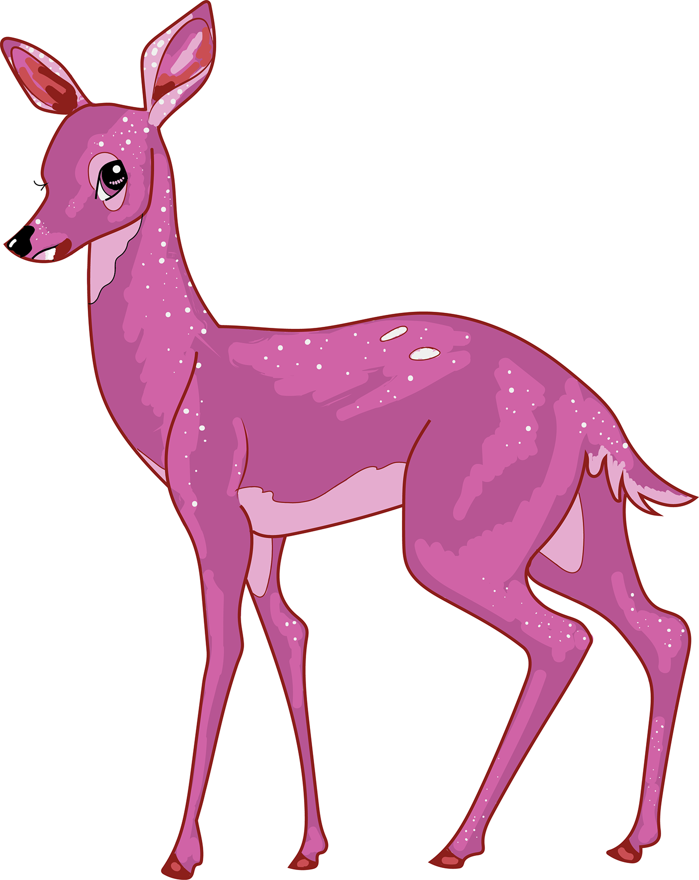 lesbian LGBT DOES animals deer pattern pink deer bambi lesbian