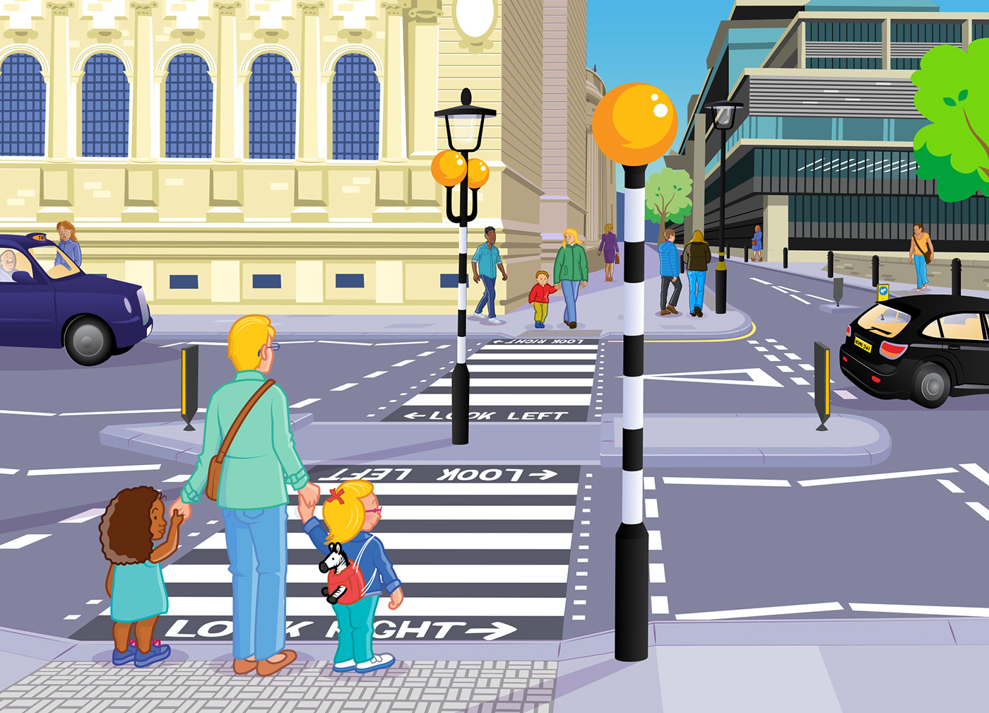 animation  ILLUSTRATION  Road Safety London children comic cartoon