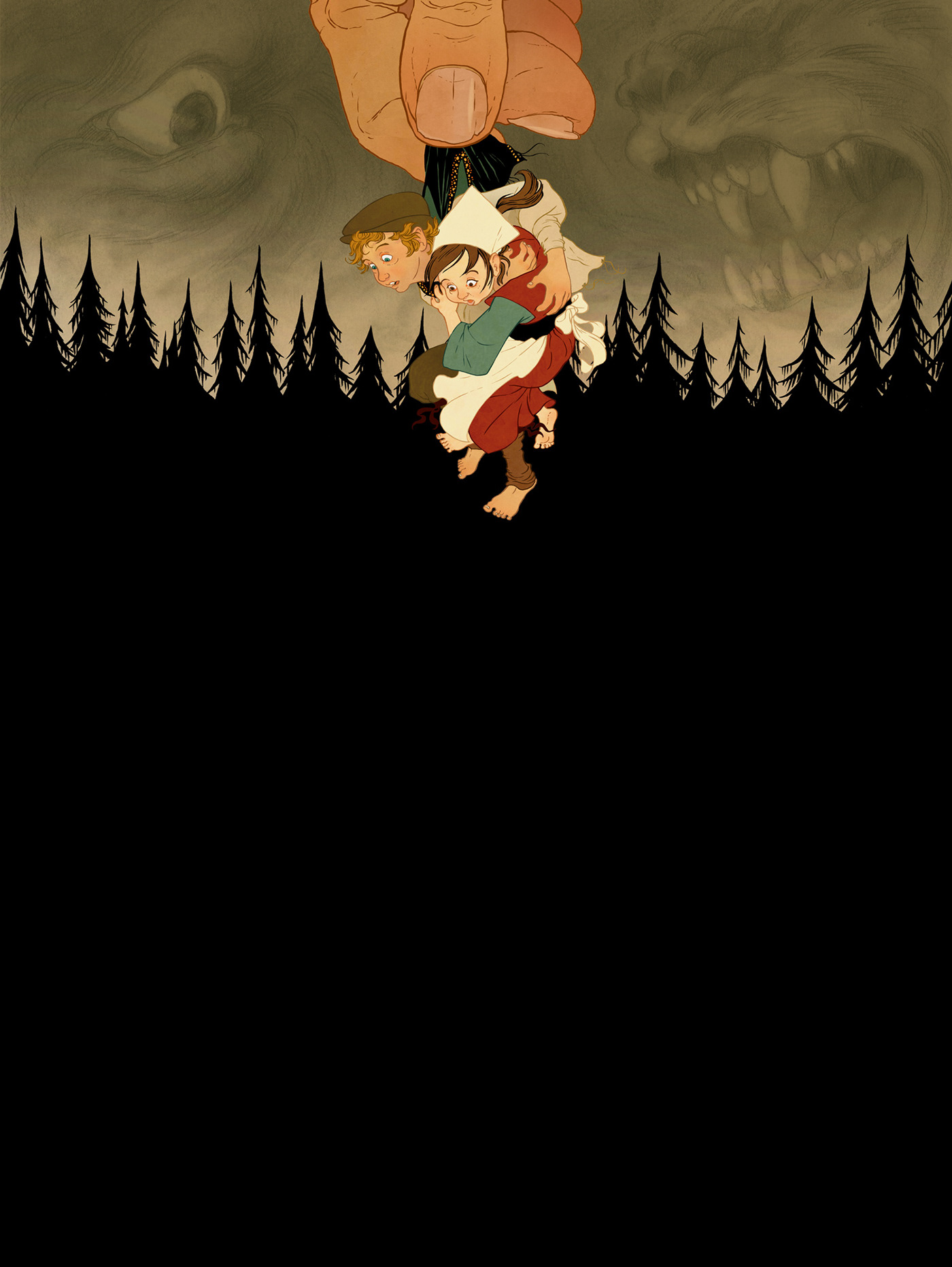 animation  children's comic art ebook fairy tale grimm hansel & gretel interactive storybook witch