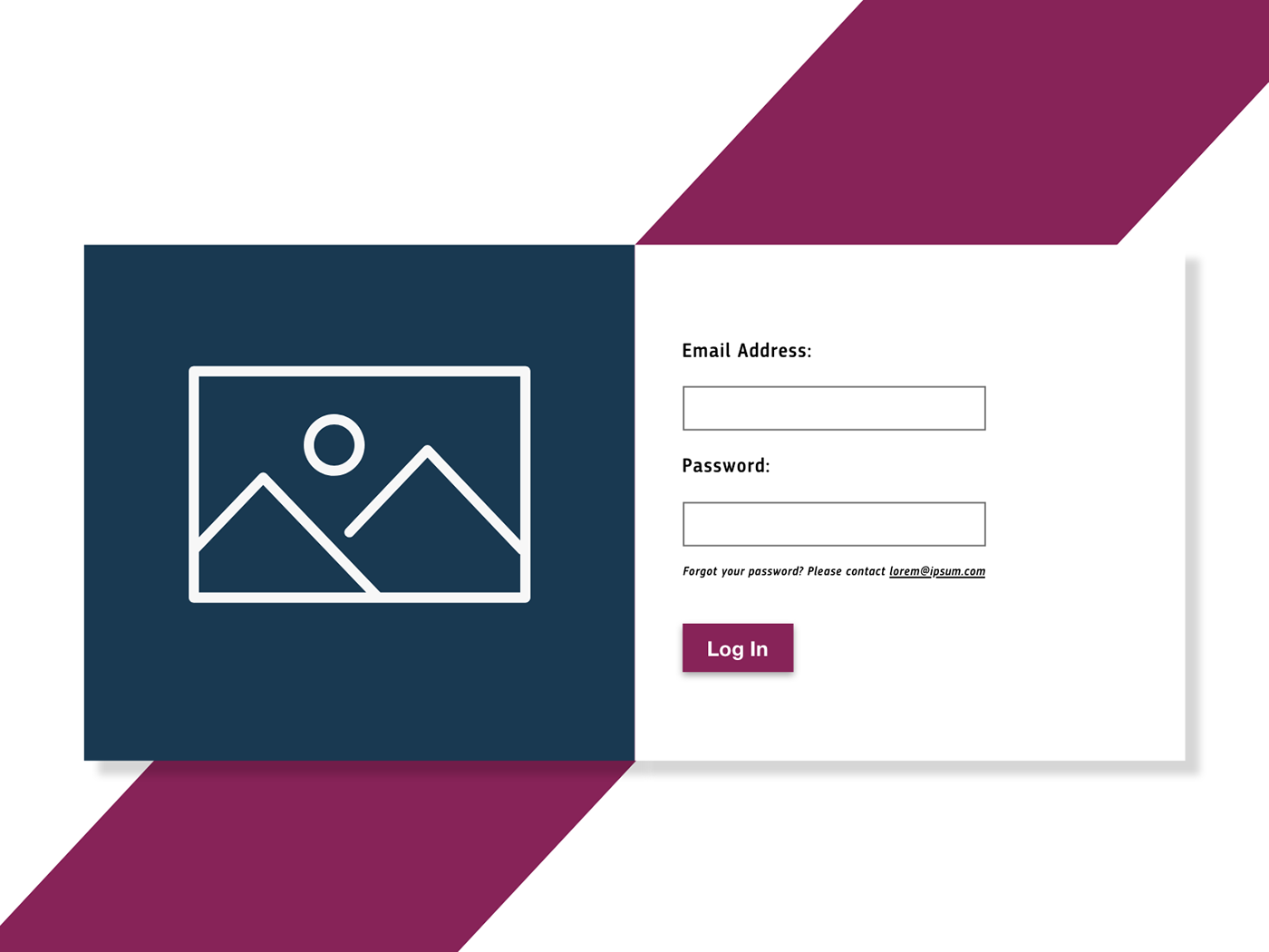 Webdesign uidesign UI/UX minimalist LoginPage Darkblue purple Interface Responsive