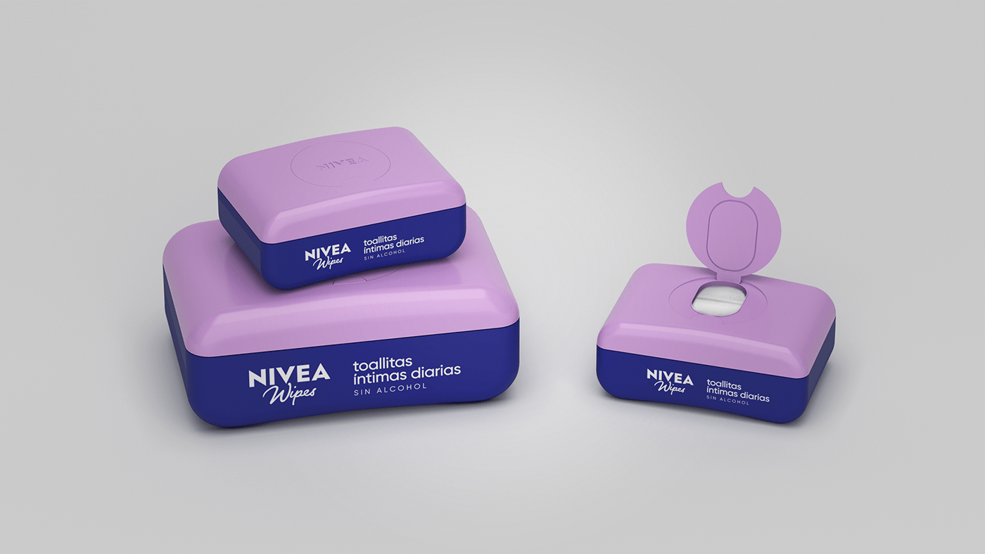 packaging design 3D innovation Nivea Pack package package design  Packaging product Render