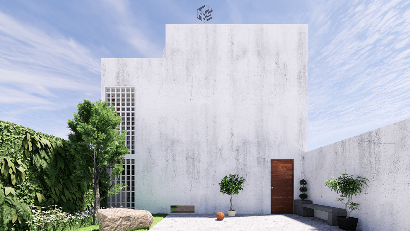 arquitectura taller diseño arte Render vivienda moderno introspectiva