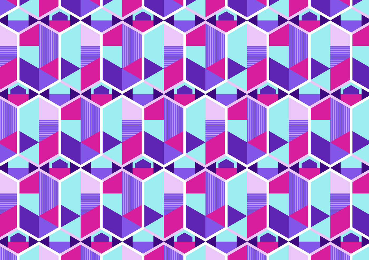 3D 3D Pattern geometric graphic design  ILLUSTRATION  modular design pattern design  textile shapes