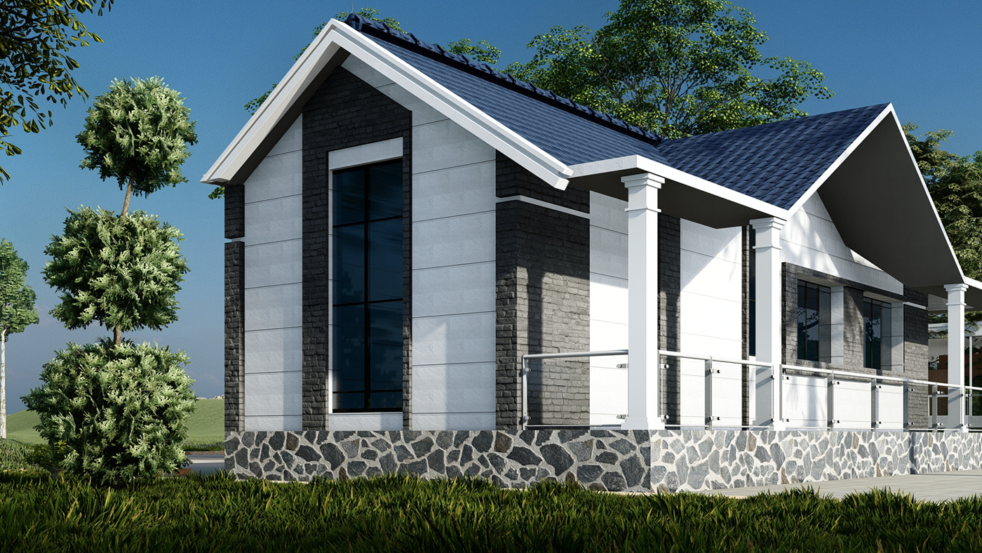 architecture exterior 3D Render visualization