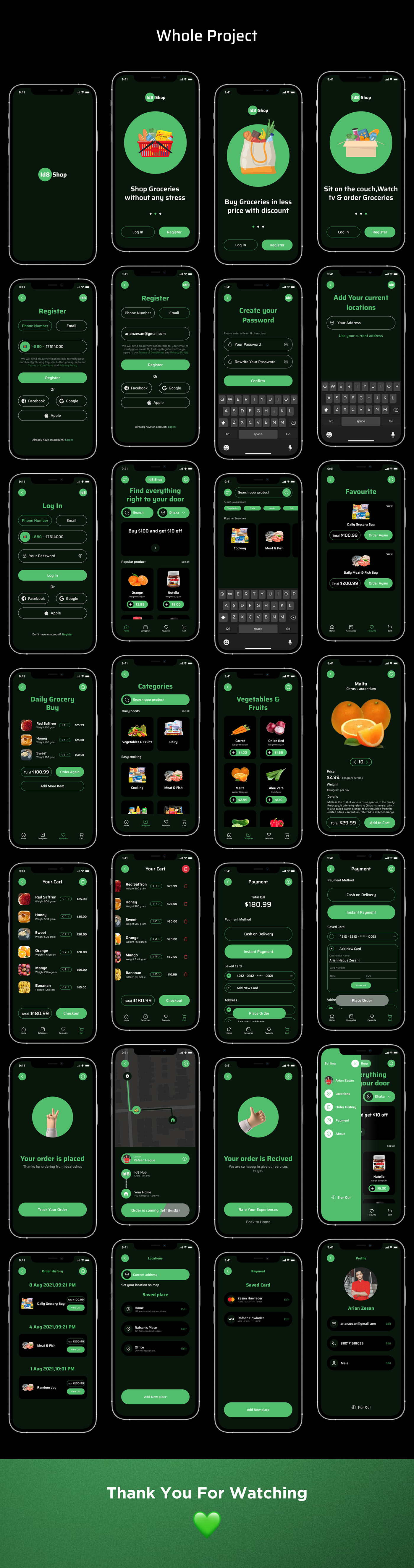 app Case Study design Food  Grocery Ideate UI UI/UX zesan