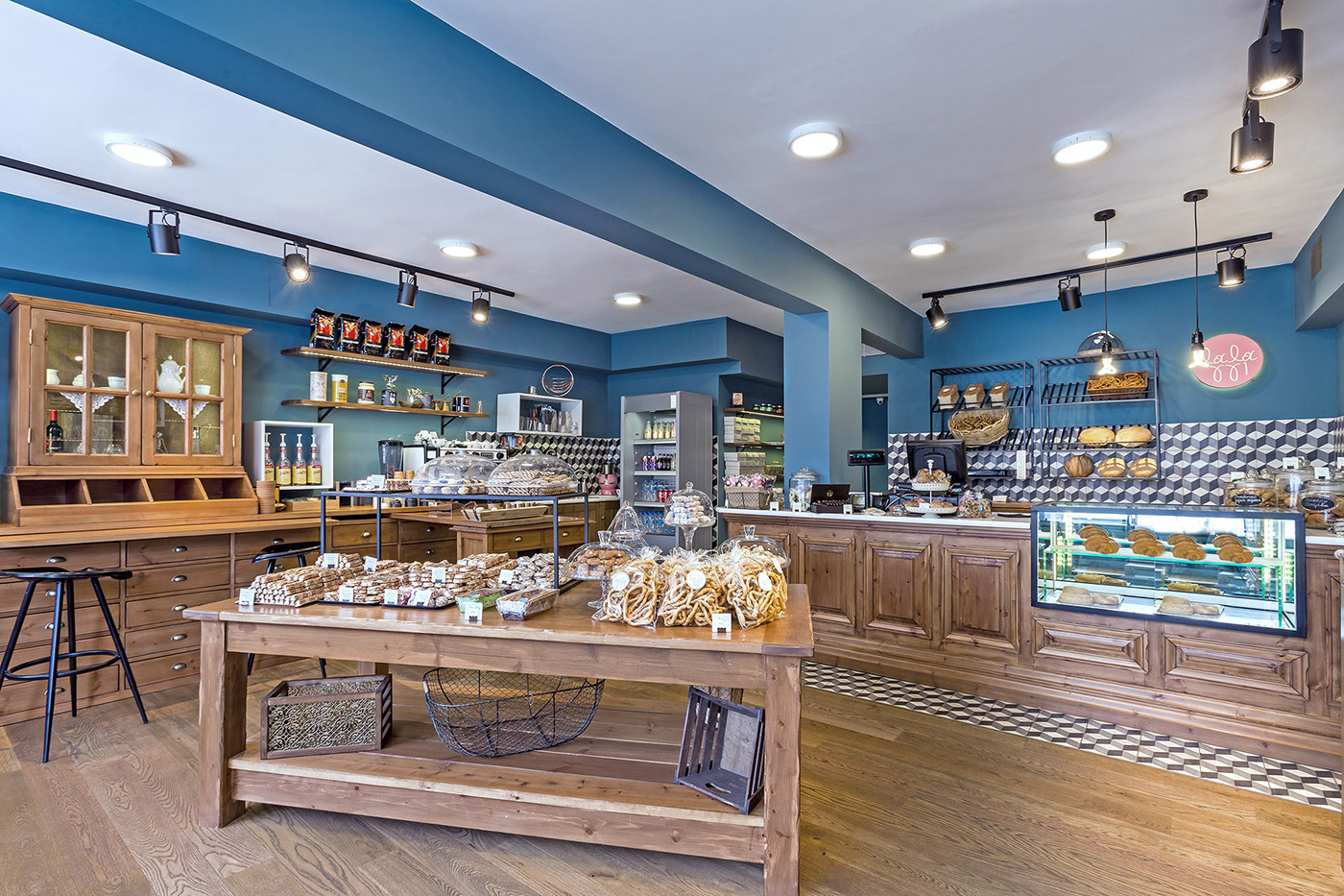 tzokas architects bakery cafe Coffee Food  delicatessen shop bread kalamata Greece