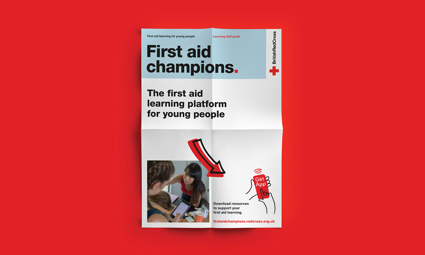 branding  british red cross campaign charity children Education first aid ILLUSTRATION  kids school