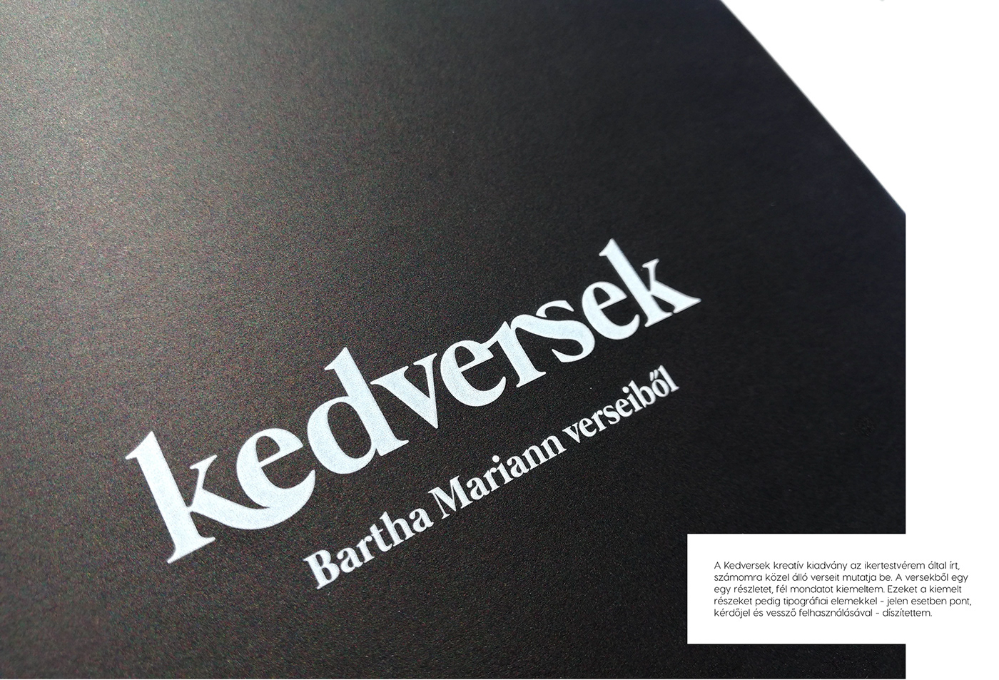 black creative design graphicdesign justtypo poem publication typography   TypographyDesign White
