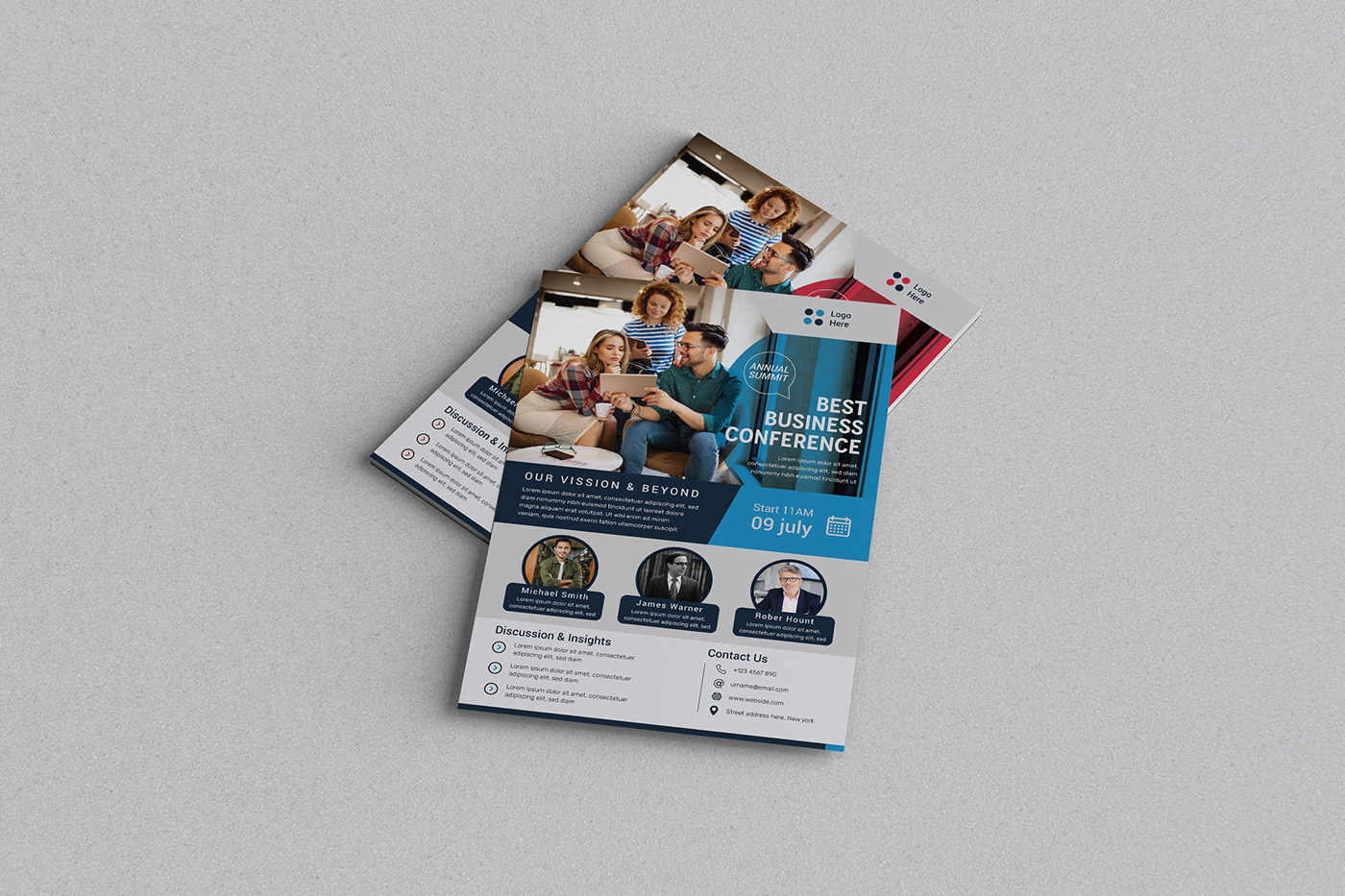 brochure business conference corporate flyer Flyer Design flyers meeting Promotion template
