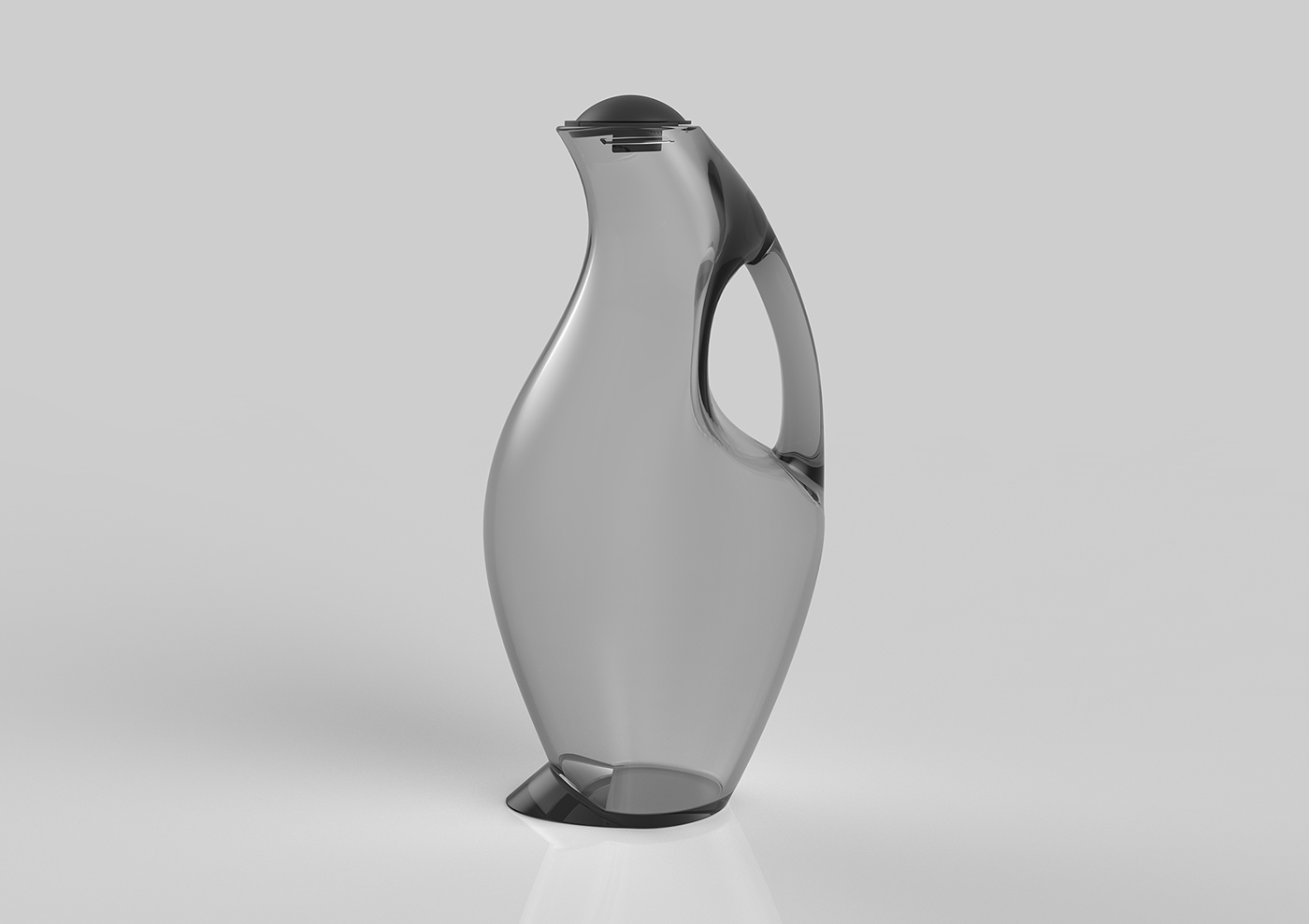 Carafe glass industrial product design