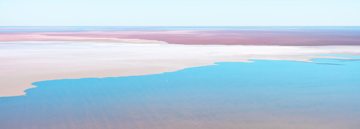 Aerial Salt lake Australia Eyre abstract art painting   colors water