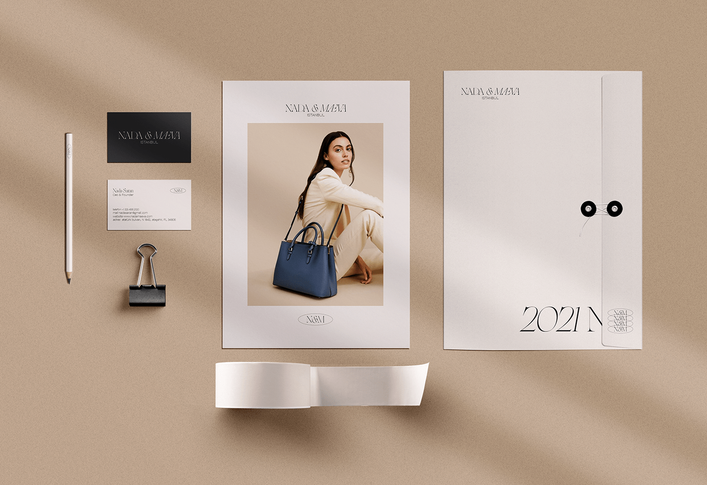 bag branding  business card Corporate Identity Fashion  identity Packaging visual identity