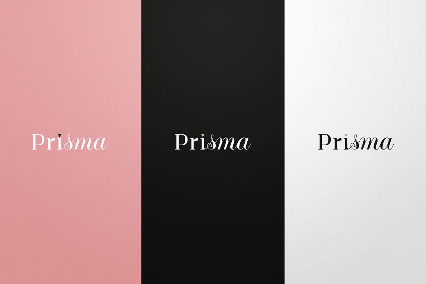 prism branding  pink texture Curitiba muto logo typography   cursive Brazil