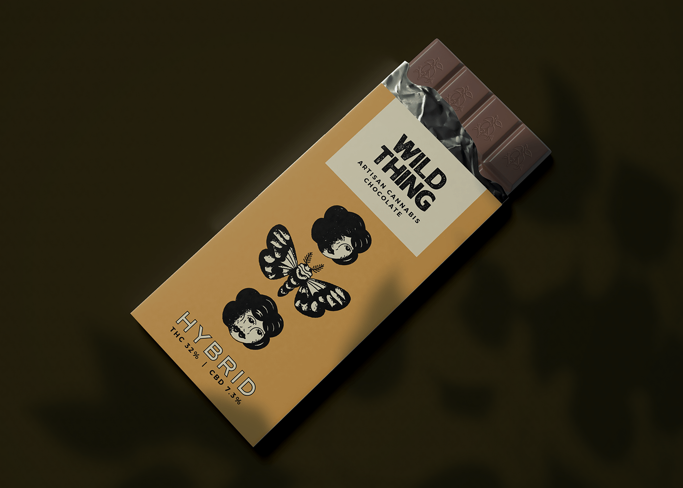 branding  cannabis cannabutter chocolate identity ILLUSTRATION  Packaging tattoo weed