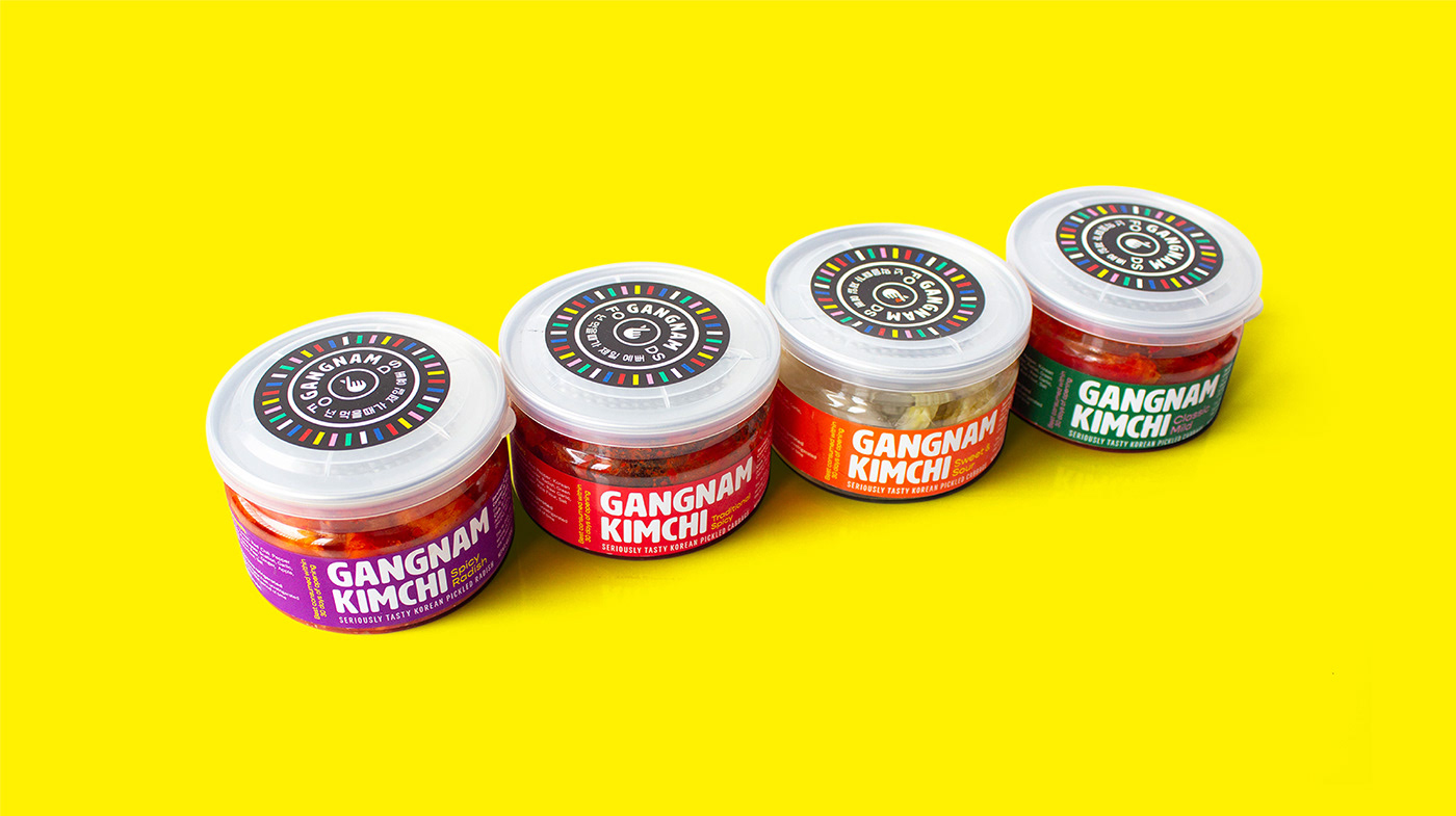branding  Food  kimchi korean Korean Food Label label design Packaging packaging design